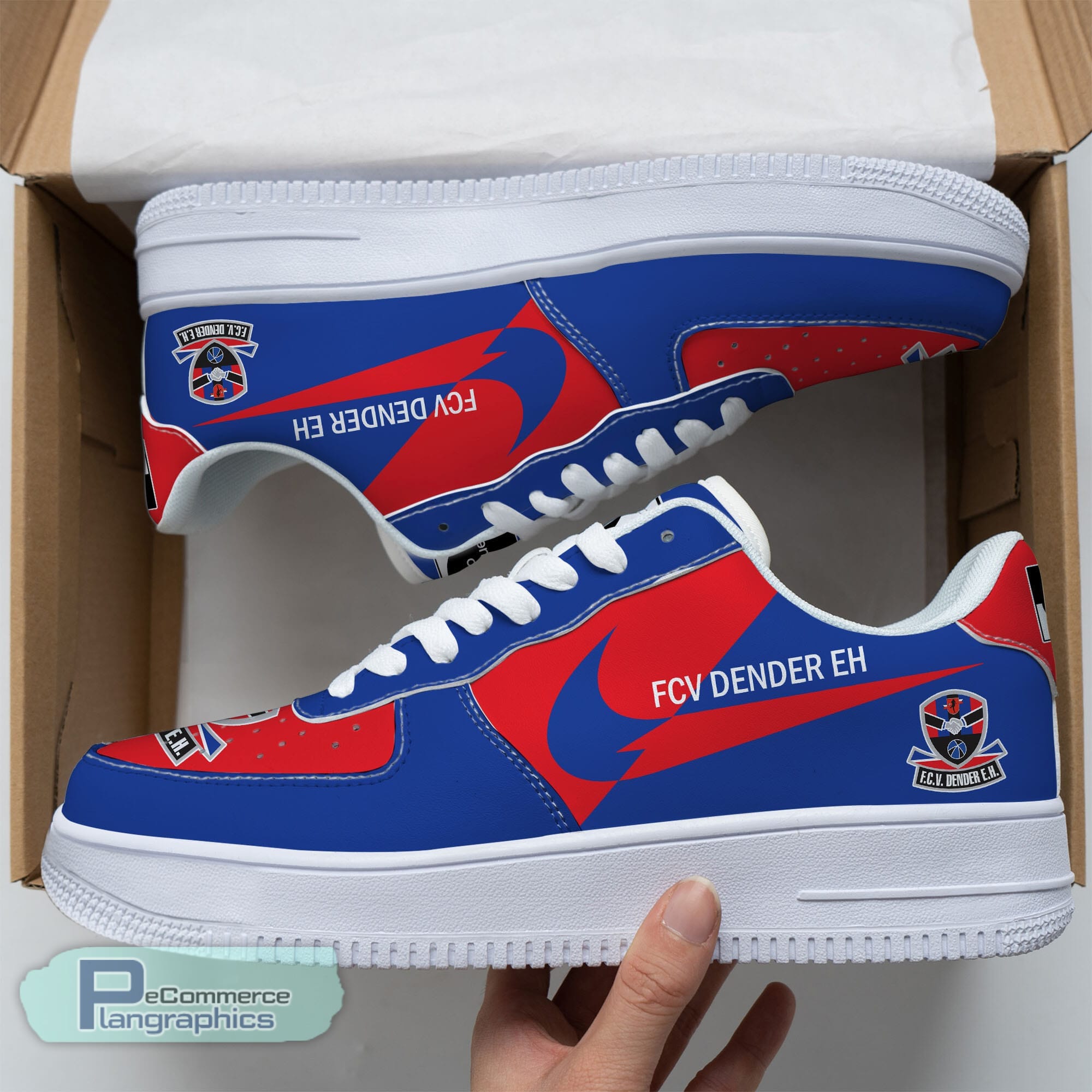 F.C.V. Dender E.H Logo Design Air Force 1 Sneaker - Xtrendingprint 